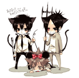 q版动漫人物要有猫耳朵的