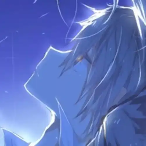 蓝色系头像动漫女生唯美