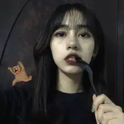 个性冷系女生头像图片暗