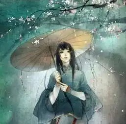 古风头像男蓝色系列唇瓣