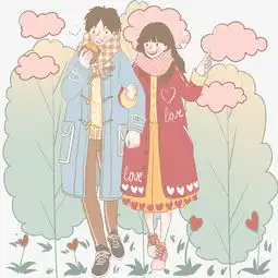 粉色小云情侣路上吃饼子图片素材其他格式下载动漫人物大全
