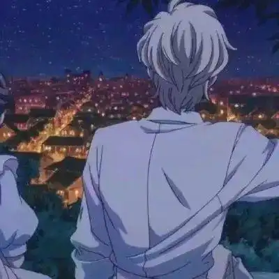 黑色系情侣头像二次元情