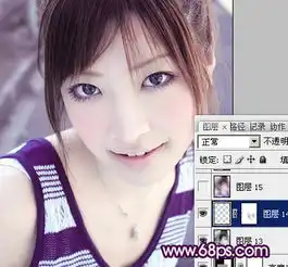 photoshop调出外景美女图片可爱的淡紫色