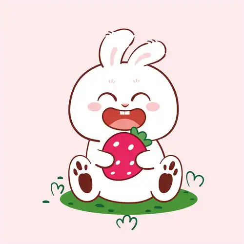 萌小兔134兔子卡通小白兔