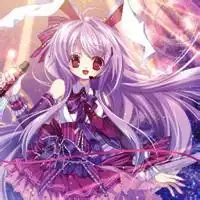 动漫女生头像要蓝紫色头发伤感风格