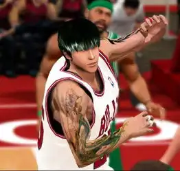 求nba2k11流川枫面部补丁