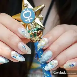 美少女战士系列头像美甲