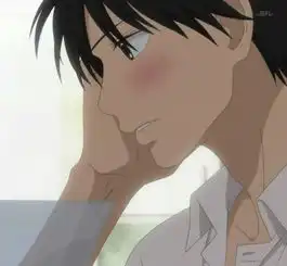 有没有动漫男生害羞的图片越帅越好感激不尽