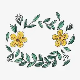 卡通手绘花朵装饰矢量图图片素材其他格式下载动漫人物大全