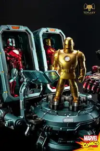 toylaxy漫威漫画钢铁侠战甲大厅hallofarmor雕像