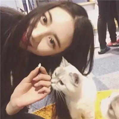 2018可爱女生头像抱着猫咪高清大图别说谁变了你拦不住时间