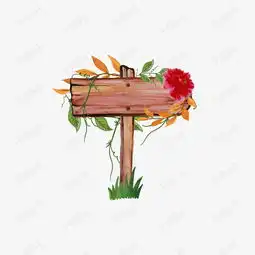 卡通木板指示牌简约文艺木质指示牌素材图片免费下载高清png千库网图片编号9903658