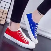 帆布鞋下半身图片女生头像穿着帆布鞋的下半身奔跑女生头像