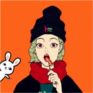 卡通女头像高冷喜欢女生的冷酷的来吧