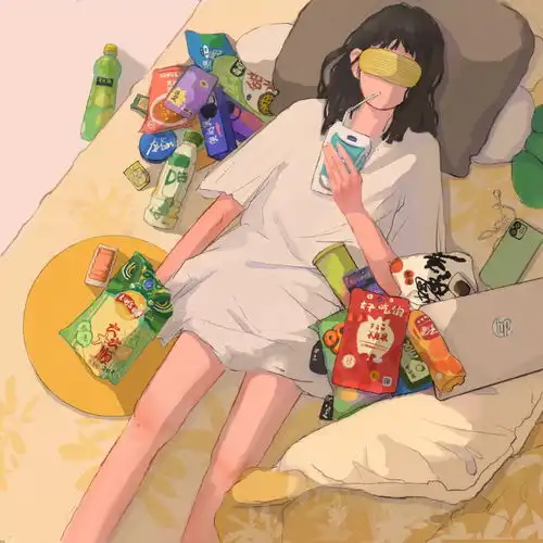 插画分享个性随意的态度