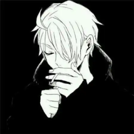 沧桑抽烟动漫男头,既然戒不掉烟就抽吧