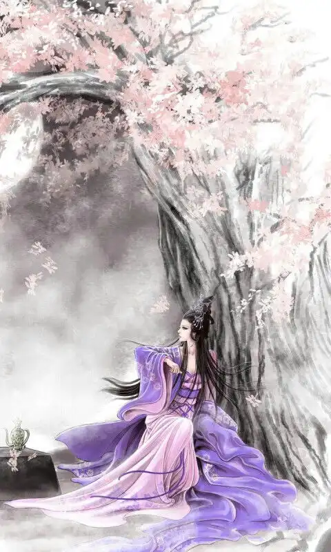古风,美女,银华,紫衣,绝代风华