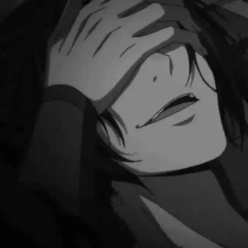 动漫男头像黑色系模糊动