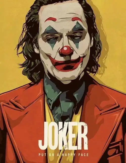 dc电影小丑海报插画集,创意十足