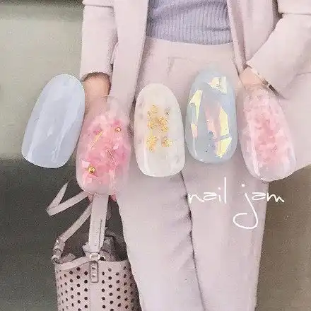 日系软妹风格美甲和闺蜜约起来