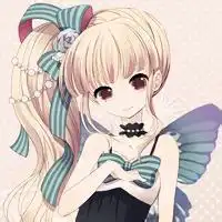 女生头像动漫萌系蝴蝶结的