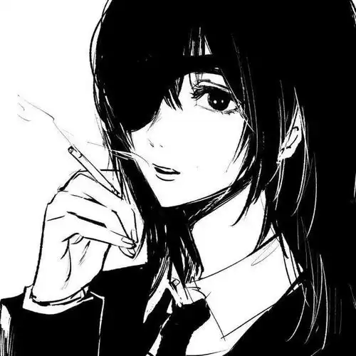 好看女生头像黑色系动漫