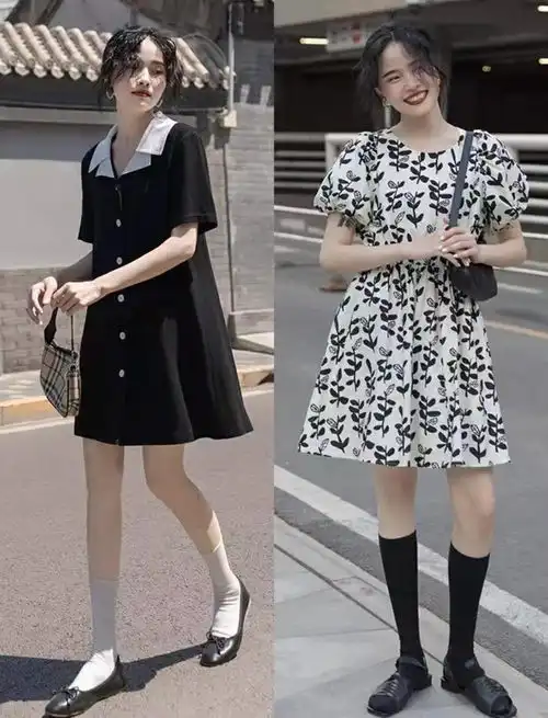 夏天气温太高清爽的连衣裙抓住人们的注意力,好看又时尚