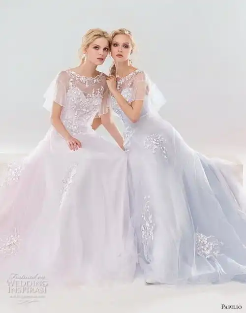 papilio2019whitewind婚纱系列精致浪漫的设