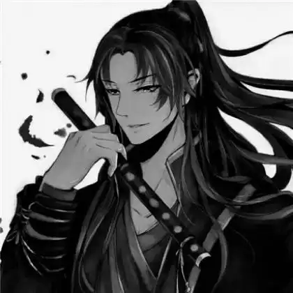 黑白古风动漫男头像,每个人都有一个世界