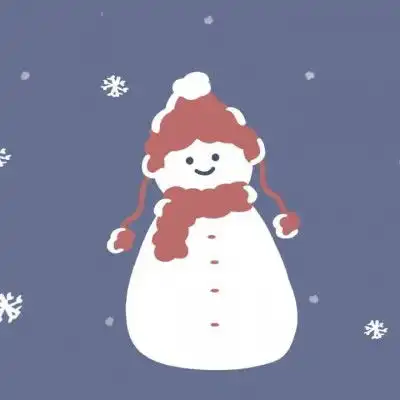 2020圣诞节专属秀恩爱情侣卡通头一定有人陪你一起踩雪吃火锅
