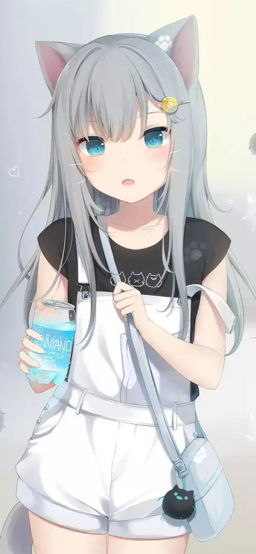 动漫二次元猫系人物手机壁纸