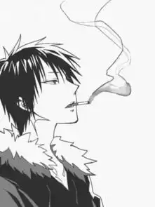 小伙伴们有没有点烟的动漫头像