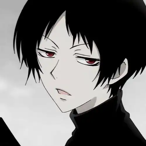 动漫男生黑色系头像图片