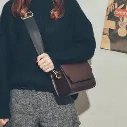 超火双面森系小包包女2018新款潮秋chic宽带百搭斜挎时尚