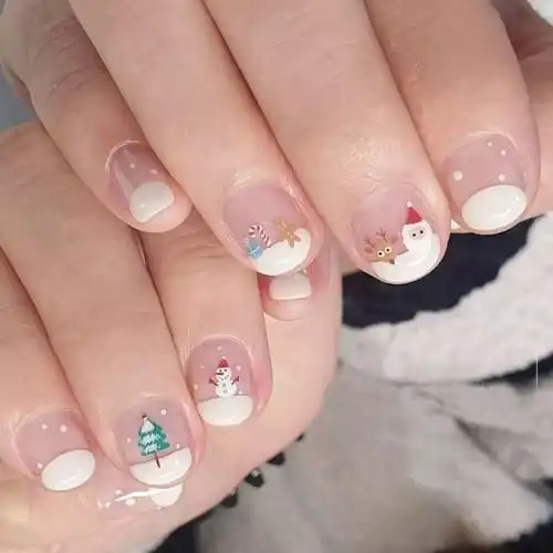 爆红ins的圣诞美甲,直接拿图快去做起来吧