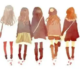 qq五姐妹头像不带字,五张