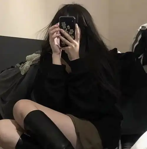 高级的黑色系头像图集女生