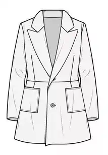 帅到没有男朋友300例女西服趋势款式图纸样