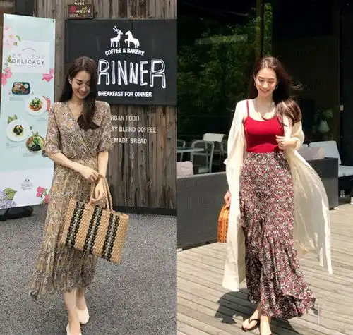 这样穿通勤约会两不误韩系气质淑女范搭配