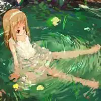 qq头像绿色系动漫头像