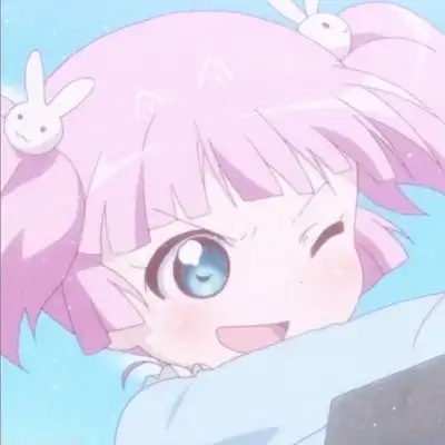 小熊动漫头像女蓝色系蓝