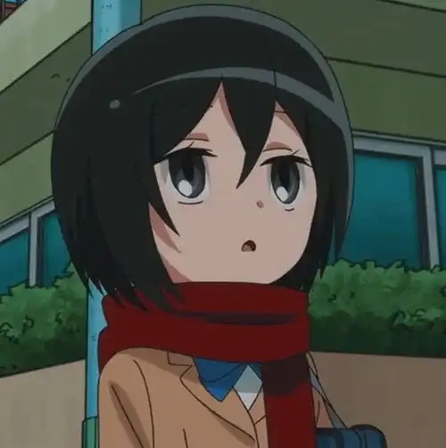 动漫女头进击的巨人三笠阿克曼q版无水印女生头像