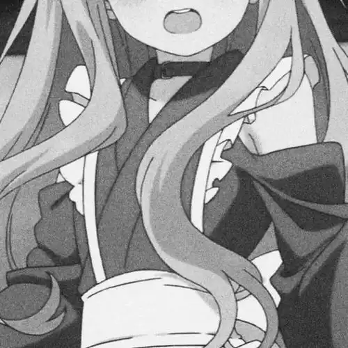 伤感动漫女头︱丧系黑白动漫女生头像