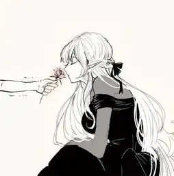 抑郁系手绘画qq头像