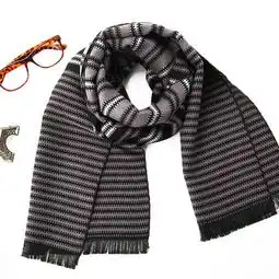 灰色系男生头像围巾