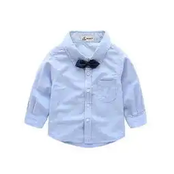 印象童年宝宝纯棉衬衫男童长袖衬衣上衣潮儿童衣服rx蓝色90cm蜜芽,中国领先的进口母婴限时特卖商城