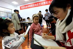 漫画素描速写动画学院师生进社区为居民画像