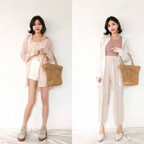 这个夏天,穿温柔简约的衬衫穿搭,能诠释出女生的气质美