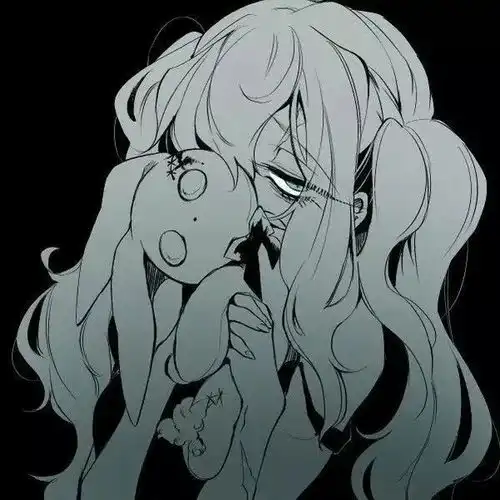 qq丧系头像女动漫抽烟