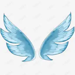 淡蓝色的翅膀手绘插画素材图片免费下载高清psd千库网图片编号11640711